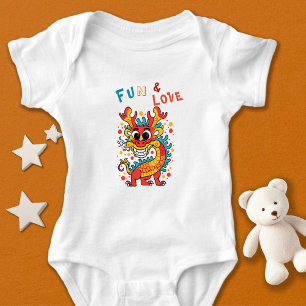 Body Fun Carton Dragon Chinois Nouvel An Fu Kids Cadeau