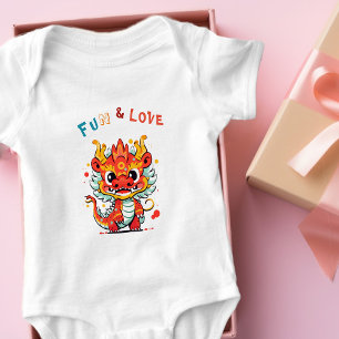 Body Fun Carton Dragon Chinois Nouvel An Fu Kids Cadeau