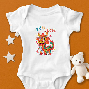 Body Fun Carton Dragon Chinois Nouvel An Fu Kids Cadeau