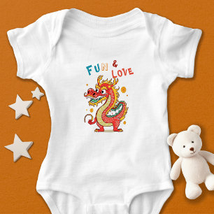 Body Fun Carton Dragon Chinois Nouvel An Fu Kids Cadeau