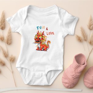 Body Fun Carton Dragon Chinois Nouvel An Fu Kids Cadeau