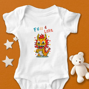 Body Fun Carton Dragon Chinois Nouvel An Fu Kids Cadeau