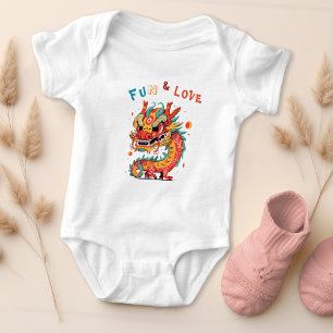 Body Fun Carton Dragon Chinois Nouvel An Fu Kids Cadeau