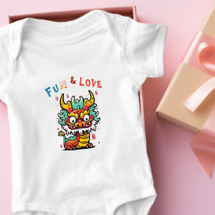 Body Fun Carton Dragon Chinois Nouvel An Fu Kids Cadeau