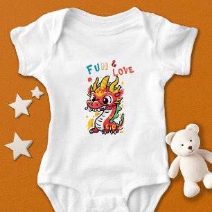 Body Fun Carton Dragon Chinois Nouvel An Fu Kids Cadeau