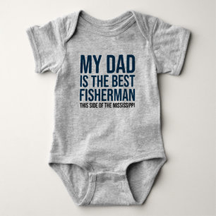 Body Funny Baby Fishing Jersey Bodysuit Chemise par Pap