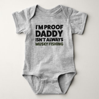 Body Funny Baby Musky Fishing Jersey Bodysuit Chemise