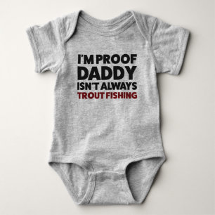 Body Funny Baby Truite Pêche Jersey Bodysuit Chemise