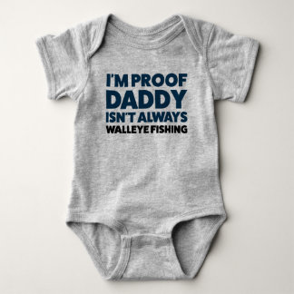 Body Funny Baby Walleye Pêche Jersey Bodysuit Chemise