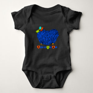 Body Funny Bleu bélier chinois Nouvel An Zodiac bébé B
