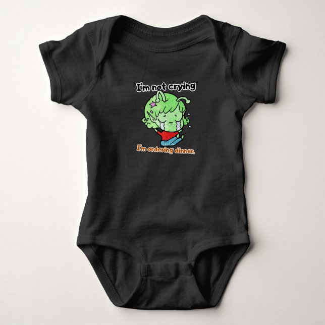 Body Funny Crying Alien Baby "Ordering Dinner" (Devant)