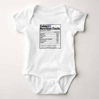 Body Funny Cubain La valeur nutritive Bébé Onsie
