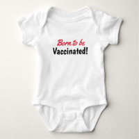 Funny Né pour être vacciné Typographie textuelle