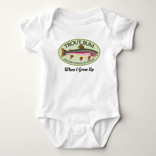 Body Funny Rainbow Trout Bum Fishing Angler's