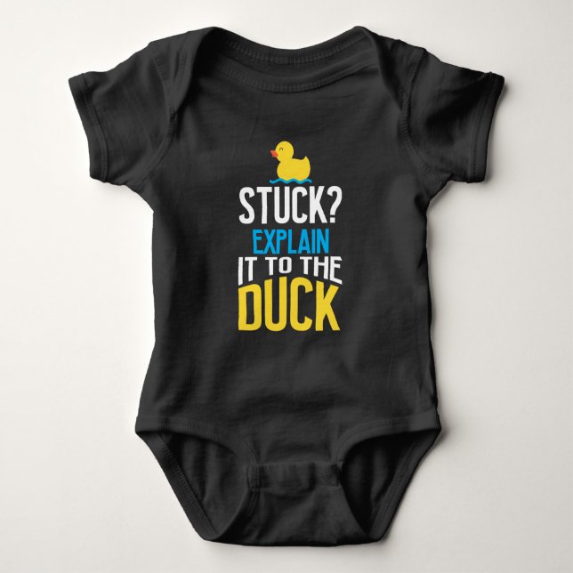 Body Funny Rubber Duck Programmation Humour de débogage (Devant)