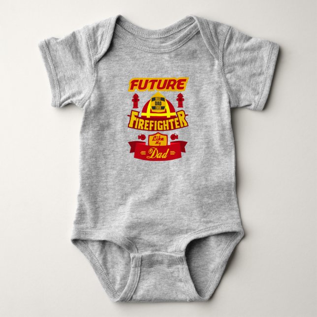 Body Futur pompier comme mon père (Devant)