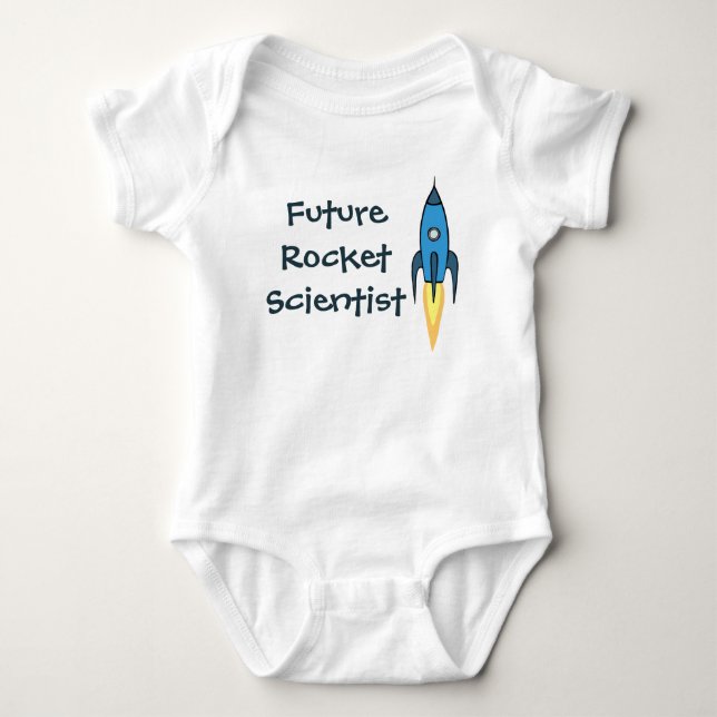 Body Futur Rocket Scientifique Blue Space Boy Drôle (Devant)