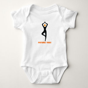 Body Futur yogi, yoga pose noir, orange coutume