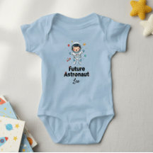 Future Astronaut Personalized Light Blue Bodysui