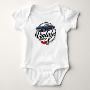 Body Garage Vintage avec corvette noire