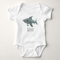Garçons mignon et Whimsical Blue Ocean Requin
