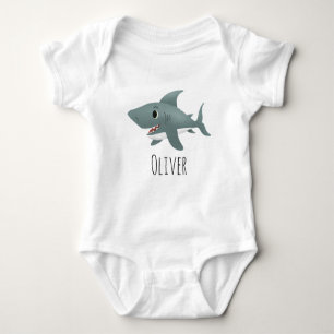 Body Garçons mignon et Whimsical Blue Ocean Requin