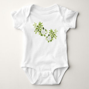 Body Gardenia jasmine floral aquarelle bébé