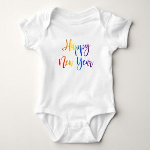 Body Gay pride LGBTQ Rainbow Text Bonne année
