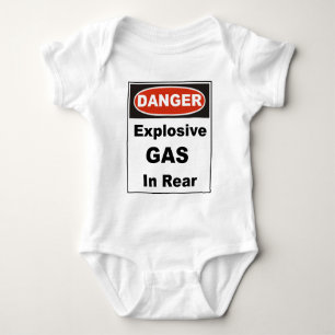 Body Gaz explosif de danger à l'arrière