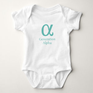 Body Génération Alpha symbole grec Costume bébé