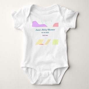 Body Genre neutre formes abstraites nom du baby shower