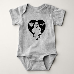 Body Ghost Halloween mignon Avec Coeur Et Chat