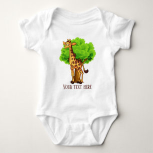 Body girafe unisex mignonne ajouter du texte