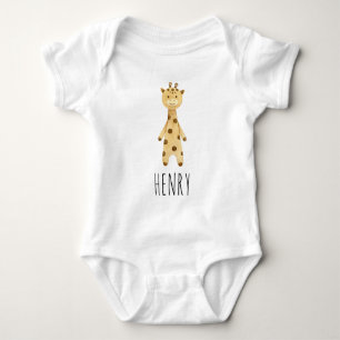 Body Giraffe monogramme, mignonne moderne