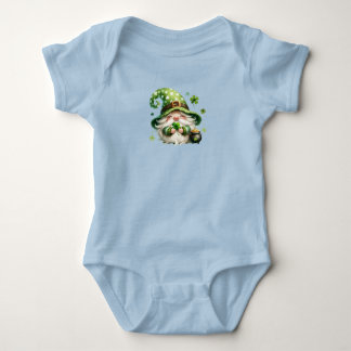Body Gnome de la Saint-Patrick avec Shamrock