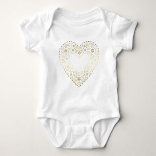 Body Gold Lace Heart