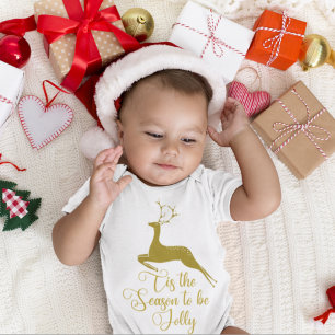 Body Gold Reindeer C'est la saison pour être Jolly Noël