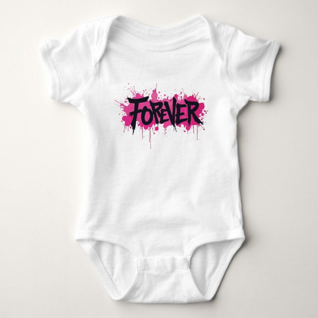 Body Graffiti rose "FOREVER" (Devant)