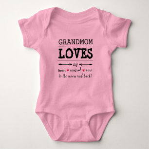 Body Grand-mère Tutu "Grand-mère m'aime"
