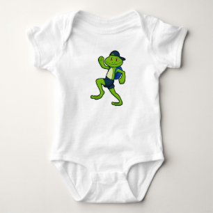 Body Grenouille à la course avec sac à dos et Casquette