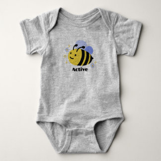 Body gris abeille pour garçons et filles