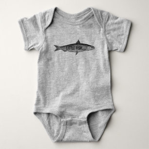 Body Gros Poisson Petit Poisson Père Son Papa Cadeaux