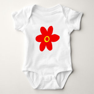 Body Grosse Fleur Rouge