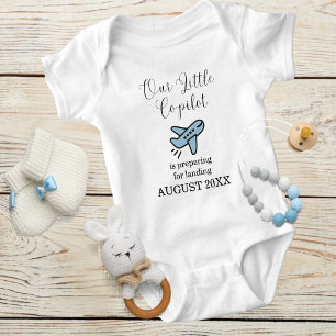 Body Grossesse Bébé Garçon Avion Petit Copilote Personn
