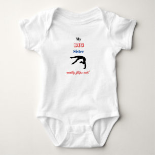 Body Gymnastique T-Shirt "Ma Grande Sœur" fait des flip