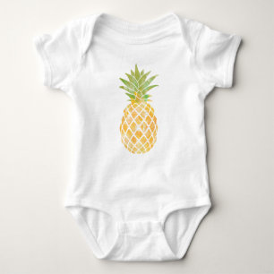 Body Habillement de bébé d'aquarelle d'ananas