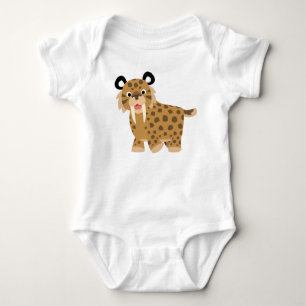 Body Habillement heureux mignon de bébé de Smilodon d
