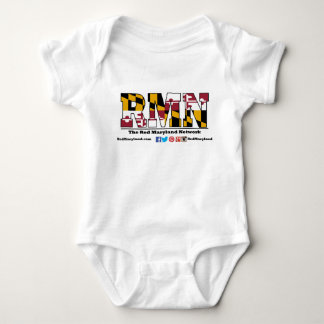 Body Habillement rouge de bébé de logo du Maryland