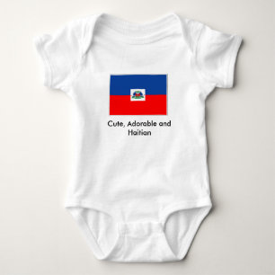 Body Haïti-drapeau, mignon, adorable et haïtien