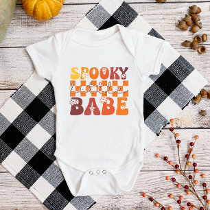 Body Halloween Bébé Un Peu Effrayant Rétro Groovy Drôle
